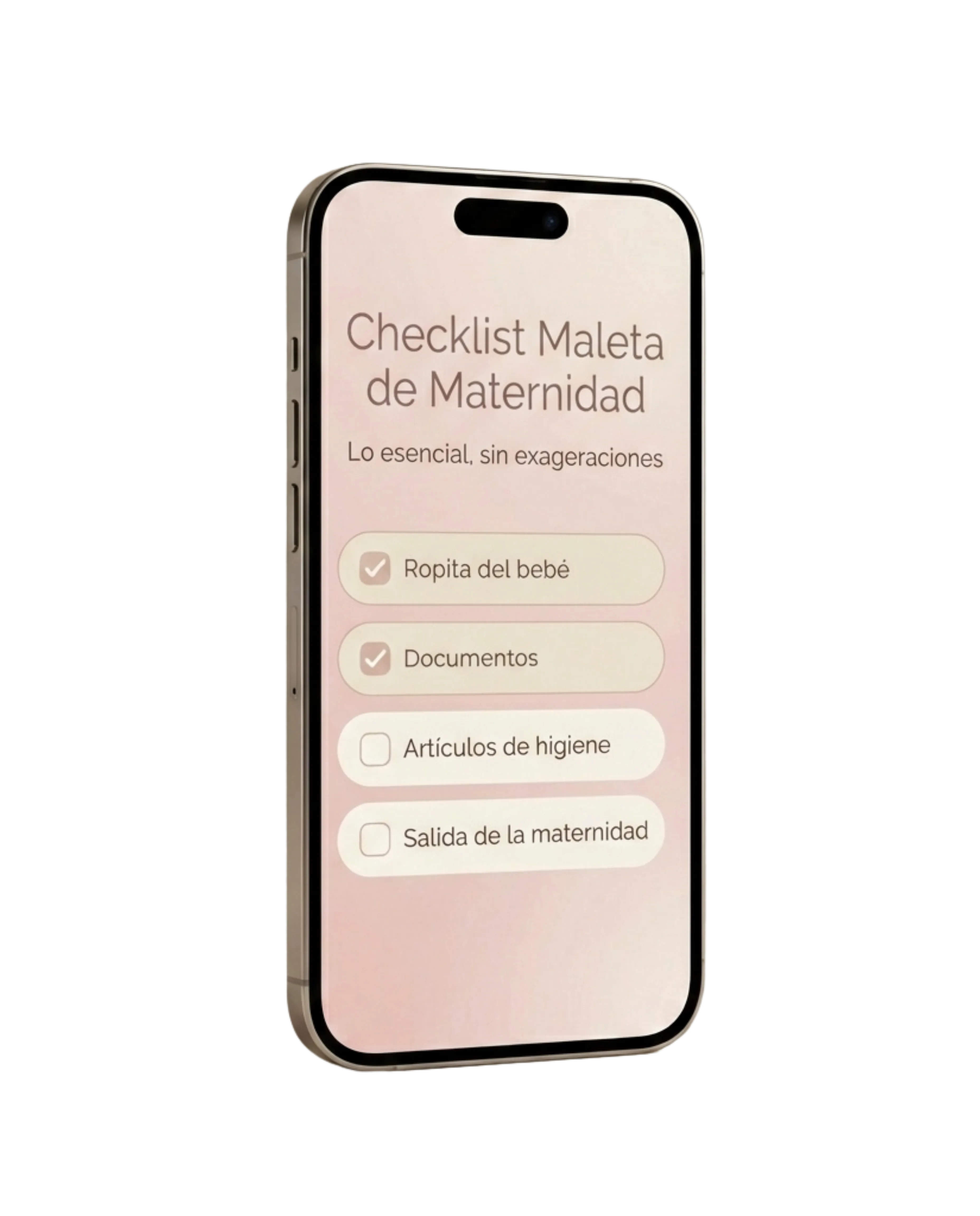 Checklist Maleta de Maternidad